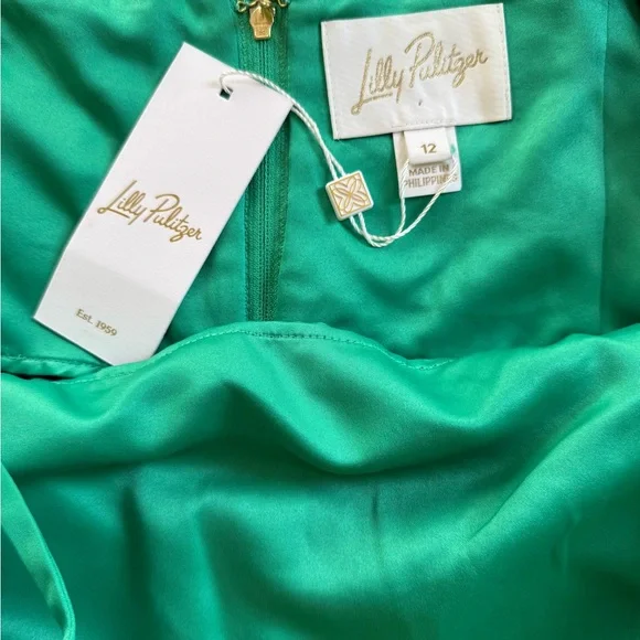 Lilly Pulitzer Brazilian Green Risette Lace Dress - Picture 8 of 15